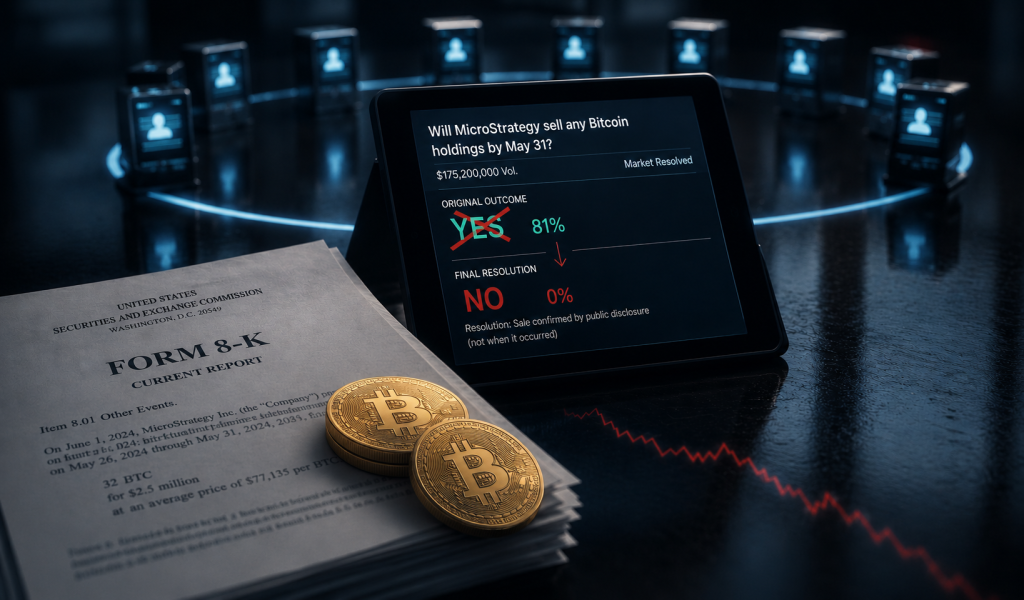 Polymarket Trader Loses $500K After Rules Change on Microstrategy BTC Market DeFi Rate